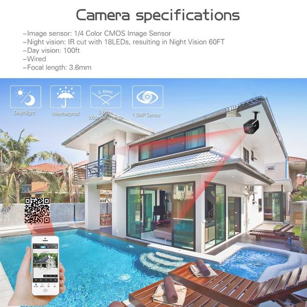 ELEC 4 HDMI 1.0MP Bullet Cameras